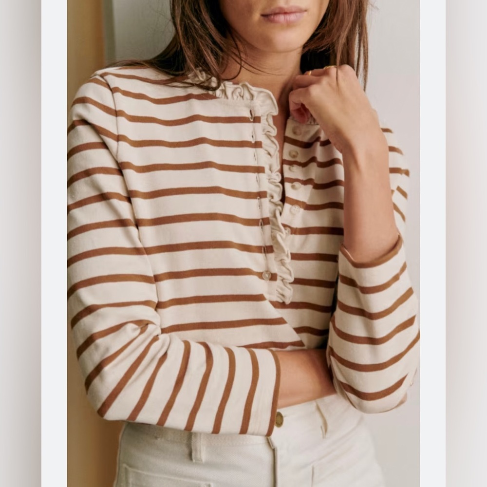 Gael Mariniere - Sézane Medium Top-Camel